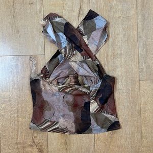 Underwire front crossed top